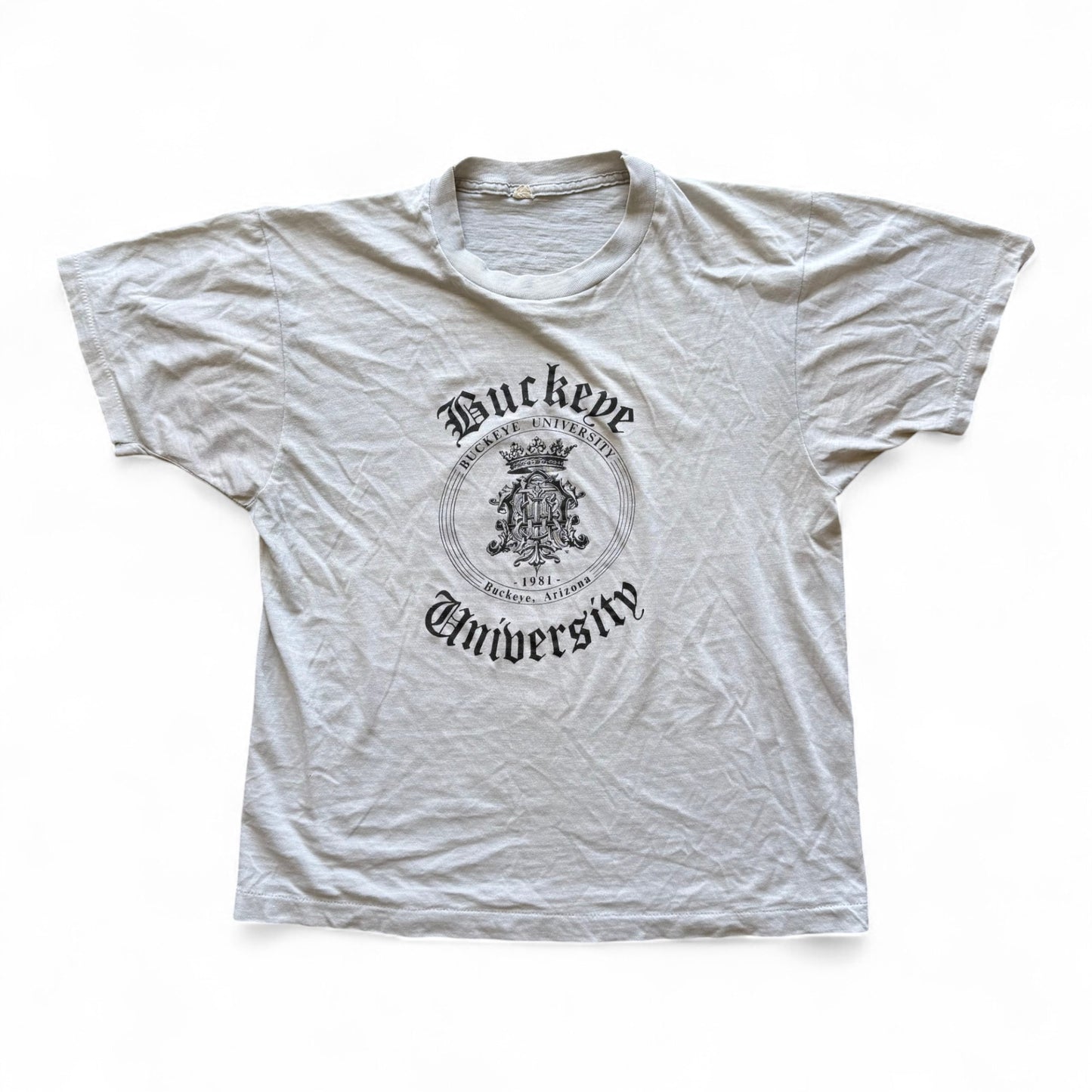 80's Buckeye University T-Shirt Grey