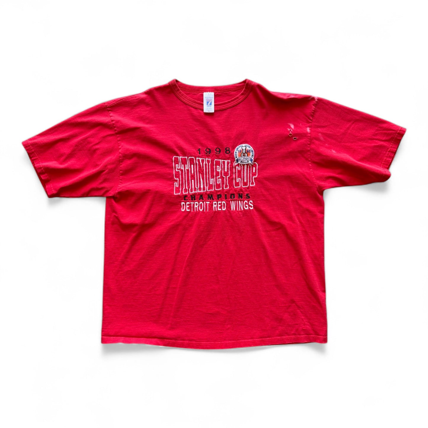 90's Detriot Red Wings Stanley Cup Champions T-Shirt Red