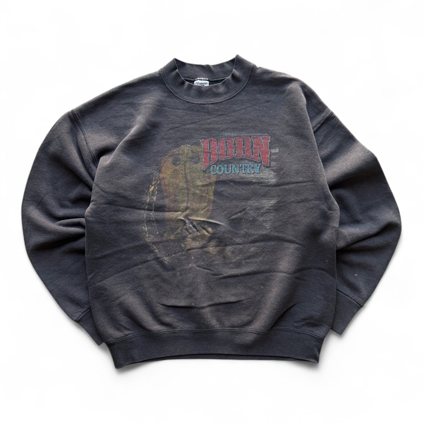 90's Born Country Faded Crewneck
