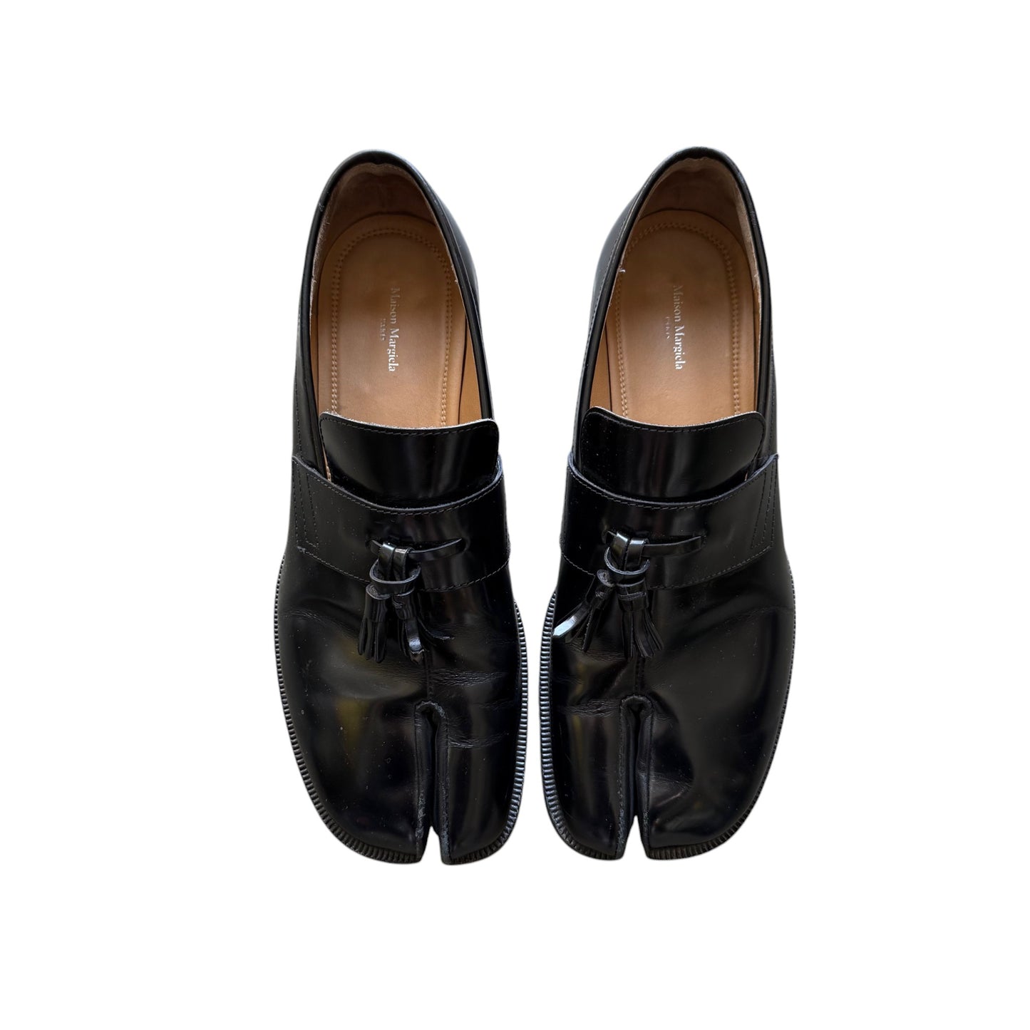 Maison Margiela Leather Tassel Tabi Loafer