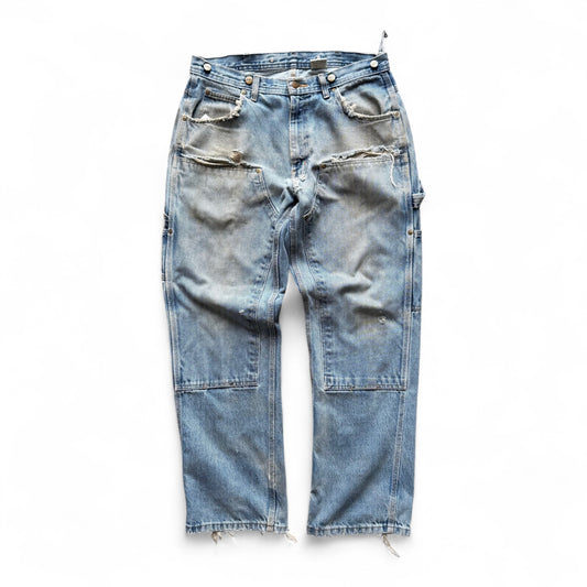 Key Thrashed Double Knee Pants