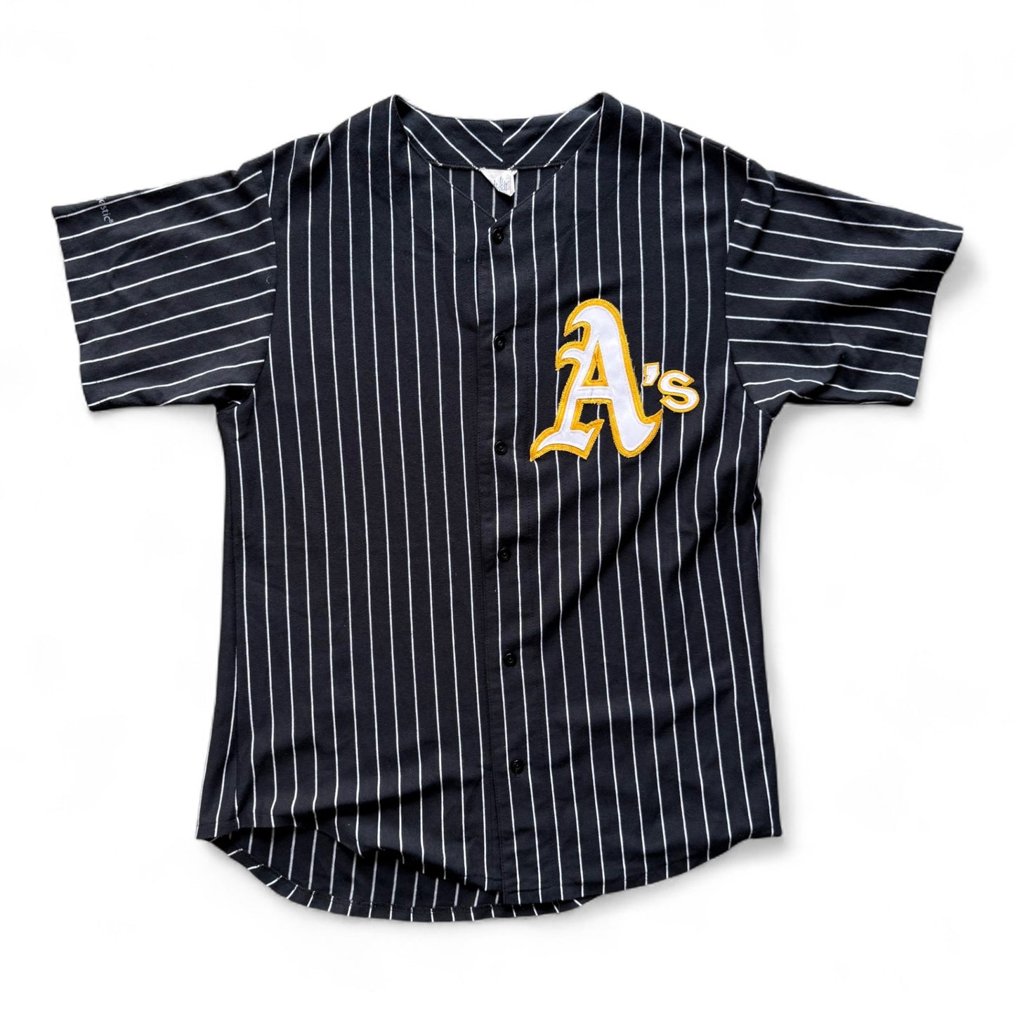 90's Oakland A's Pinstripe Jersey