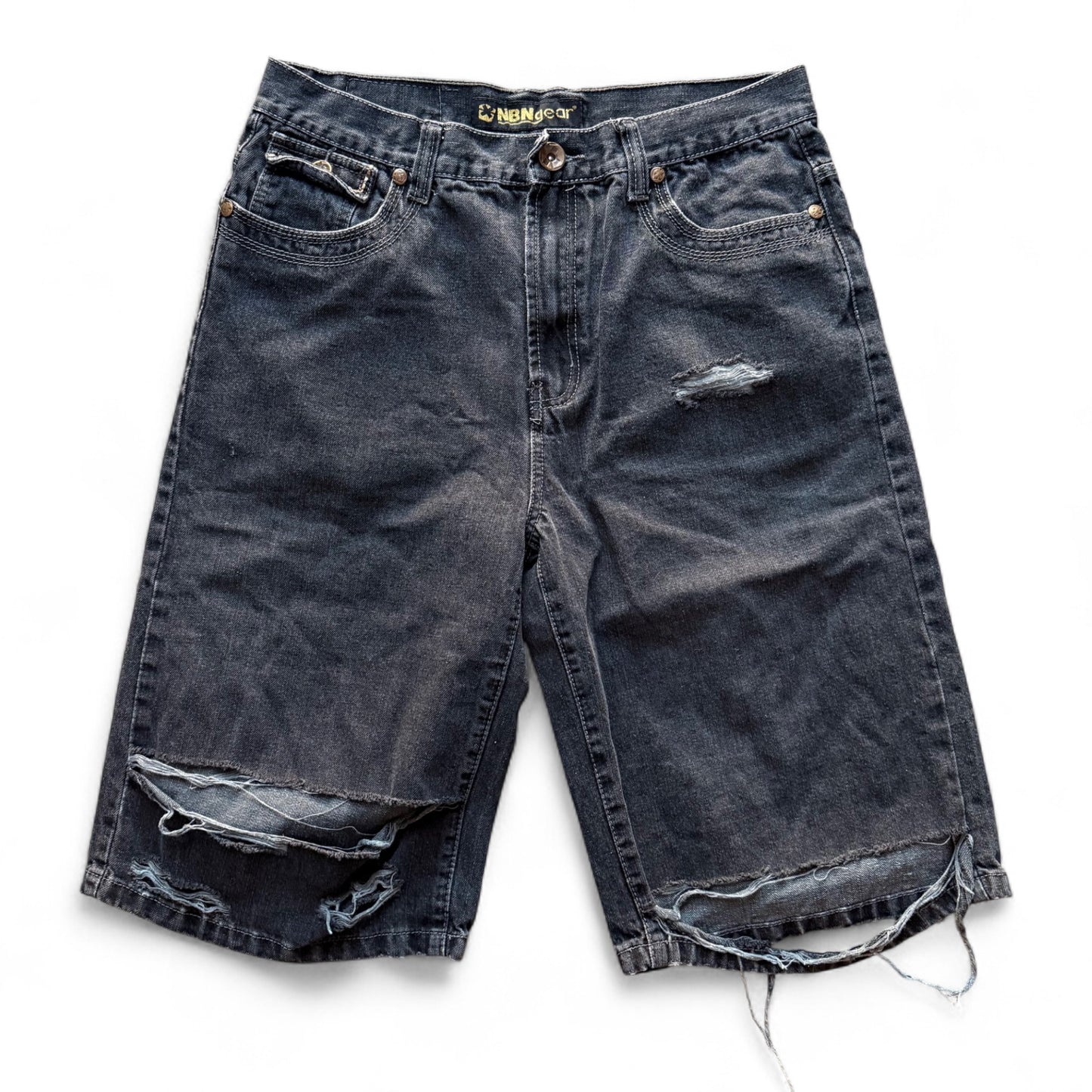 00's NBN Gear Capri Denim Shorts