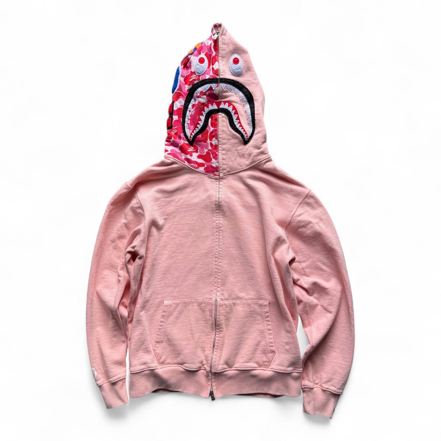 Bape Full-Zip Hoodie Pink