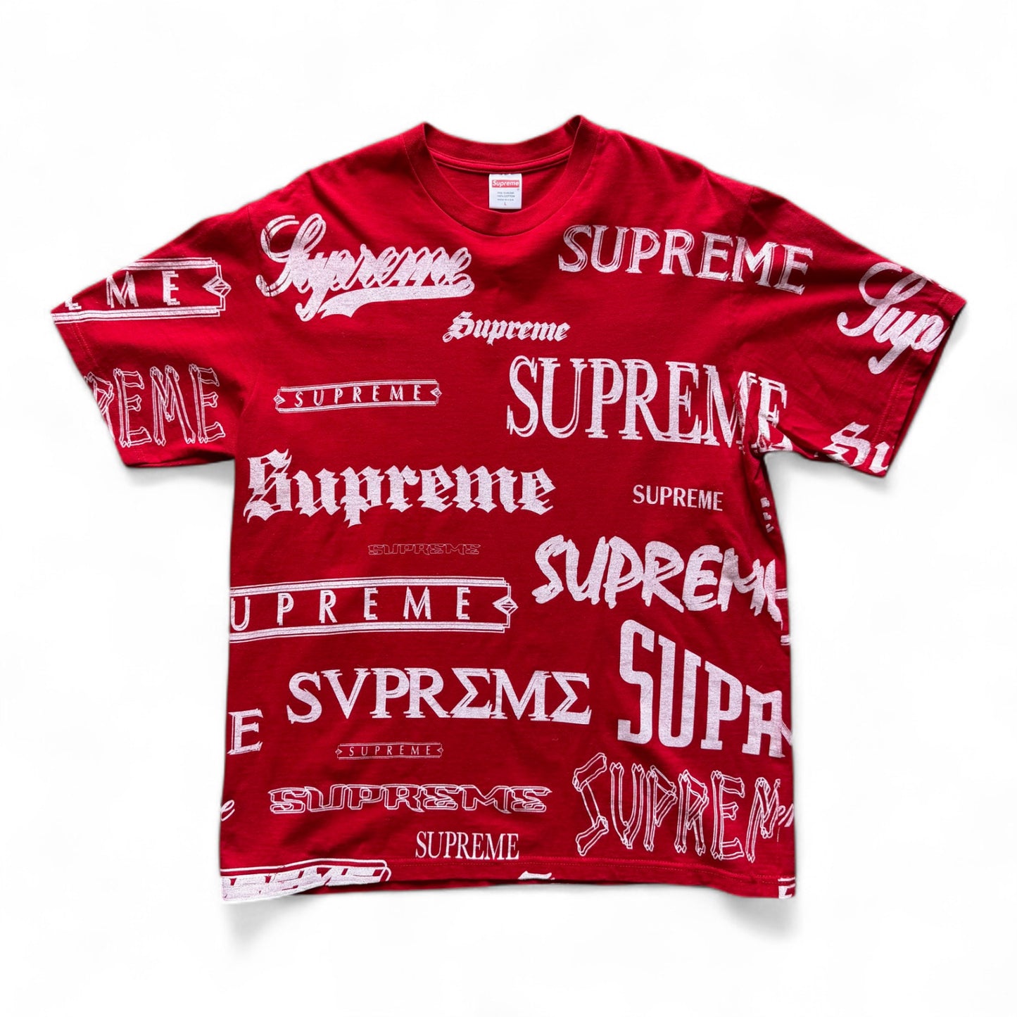 Supreme Multi Logo T-Shirt Red
