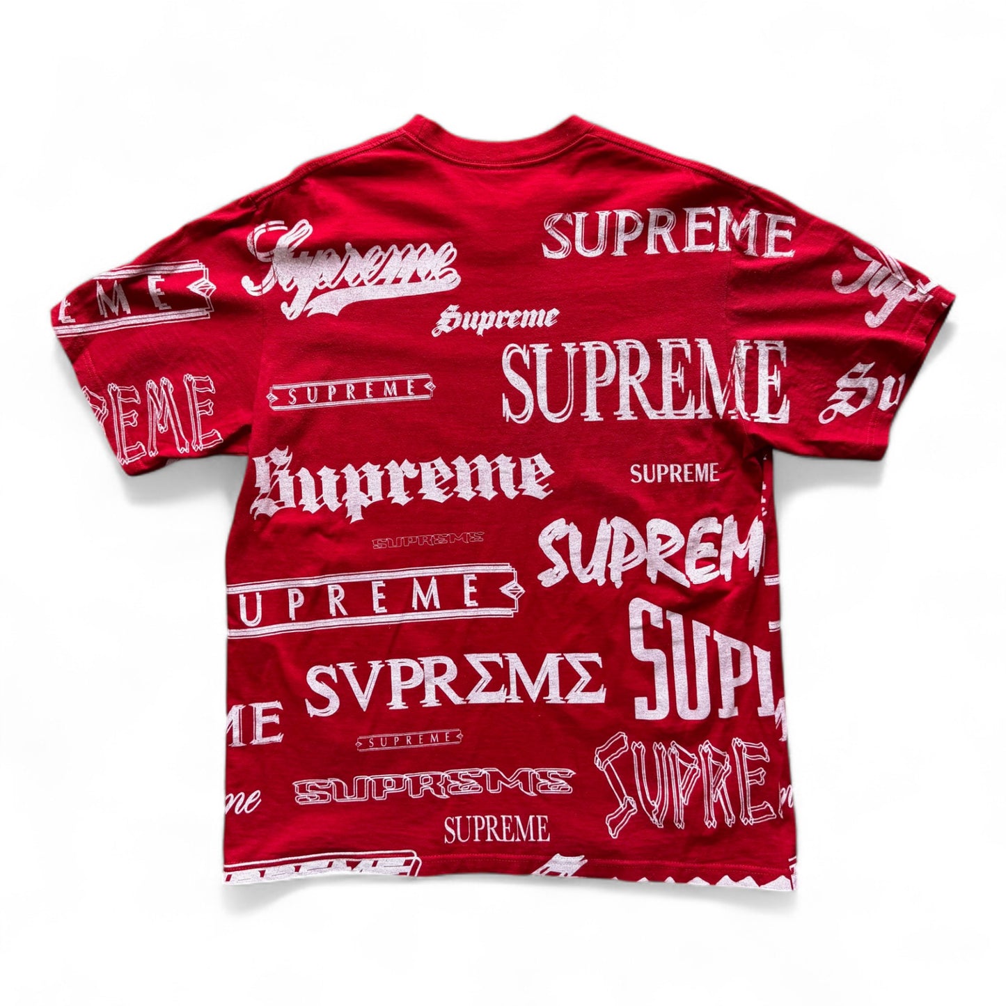 Supreme Multi Logo T-Shirt Red