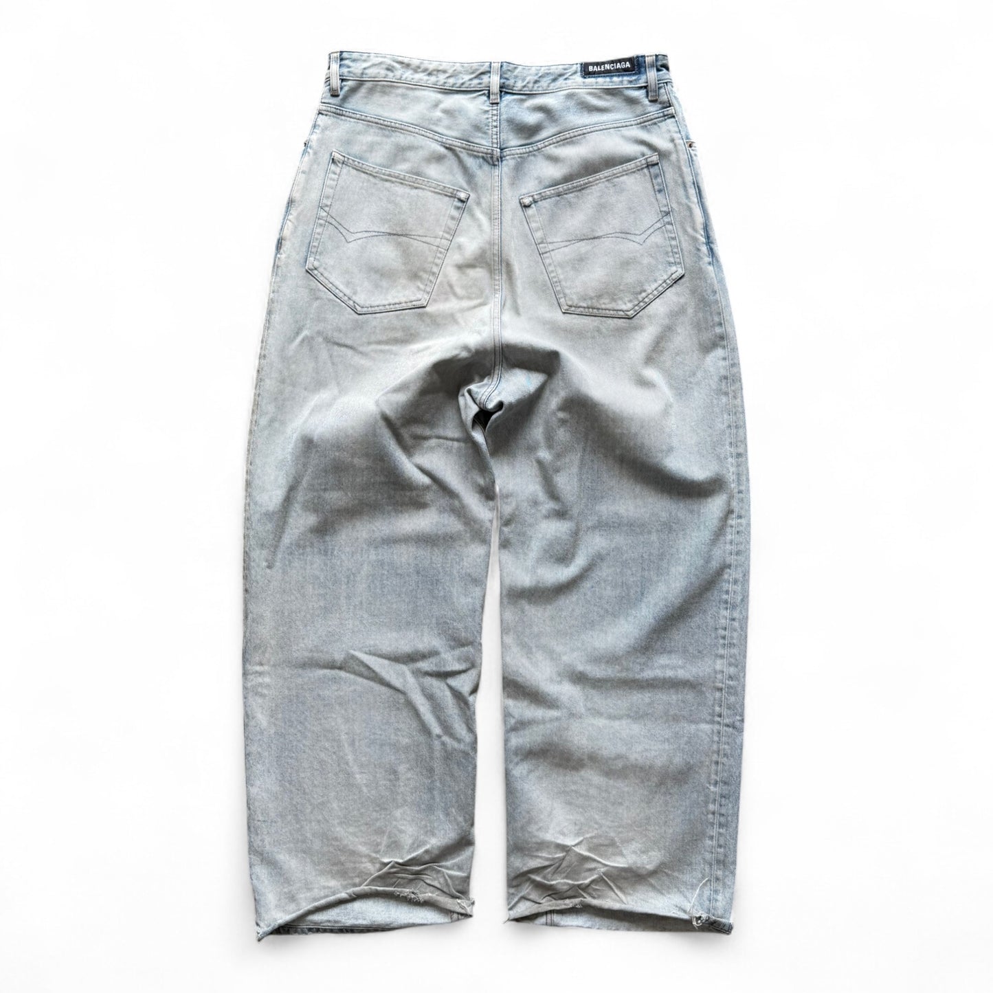 Balenciaga Light Wash Baggy Denim Pant