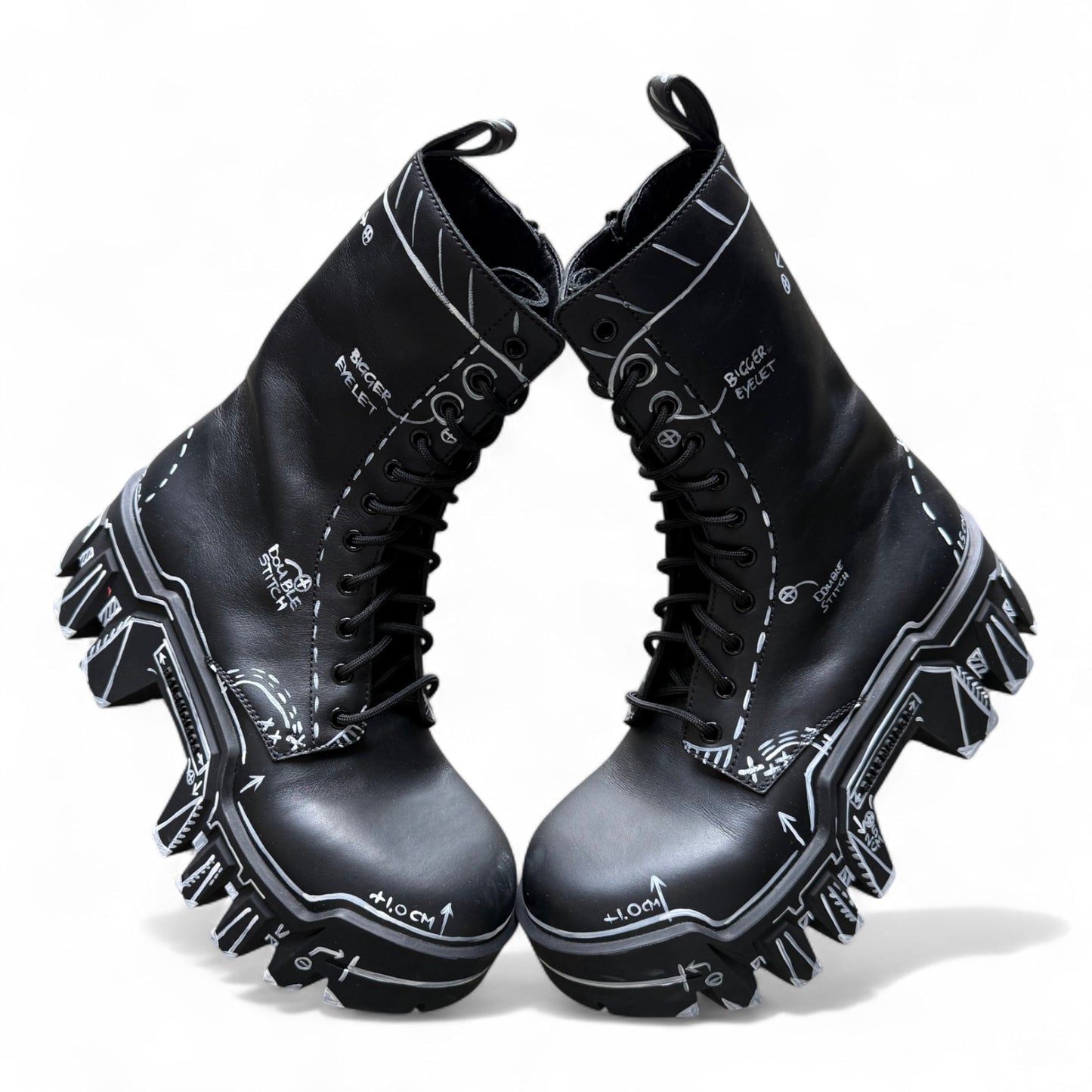 Balenciaga Bulldozer Laceup Boot