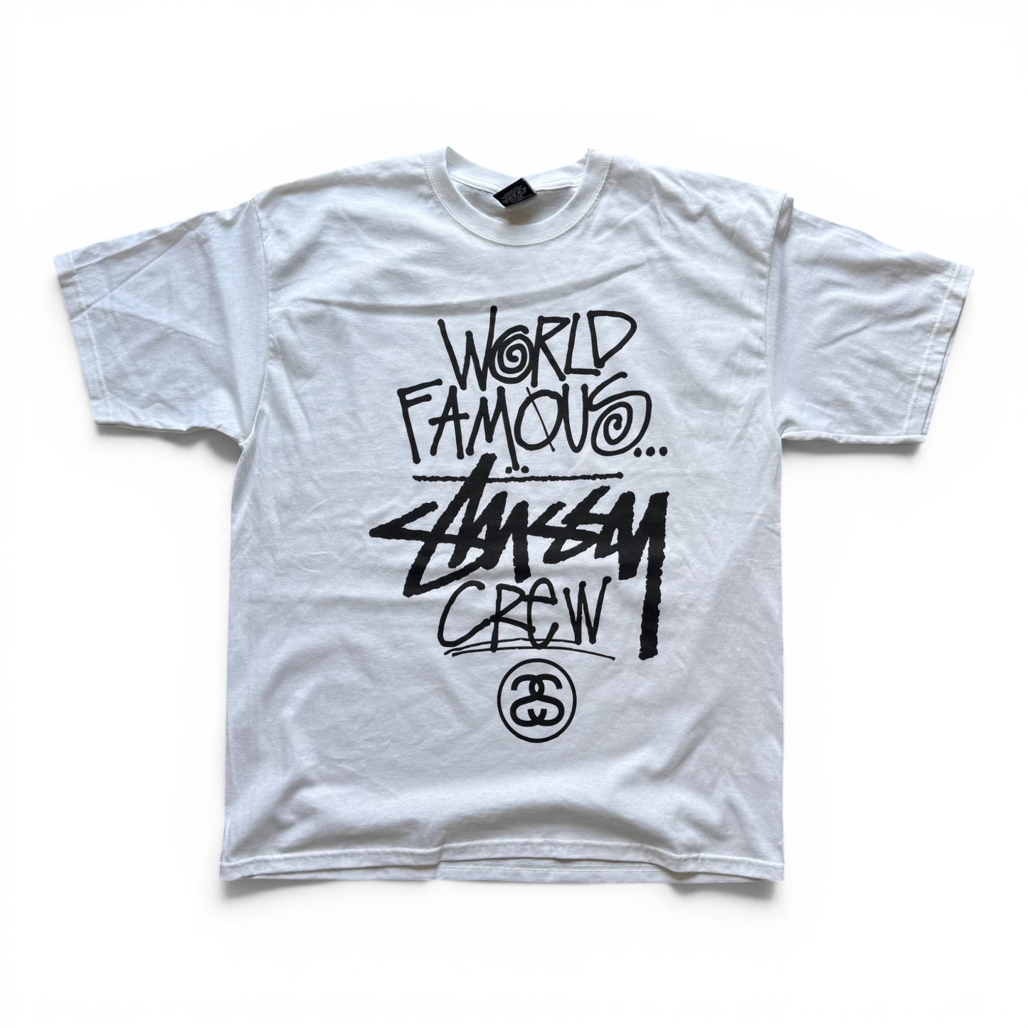 Stussy World Famous Crew T-Shirt White
