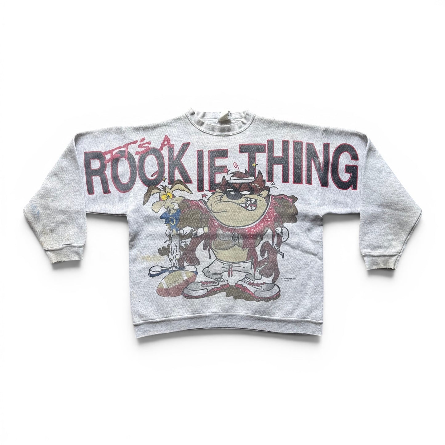 1996 Looney Tunes Taz Rookie Thing Crewneck