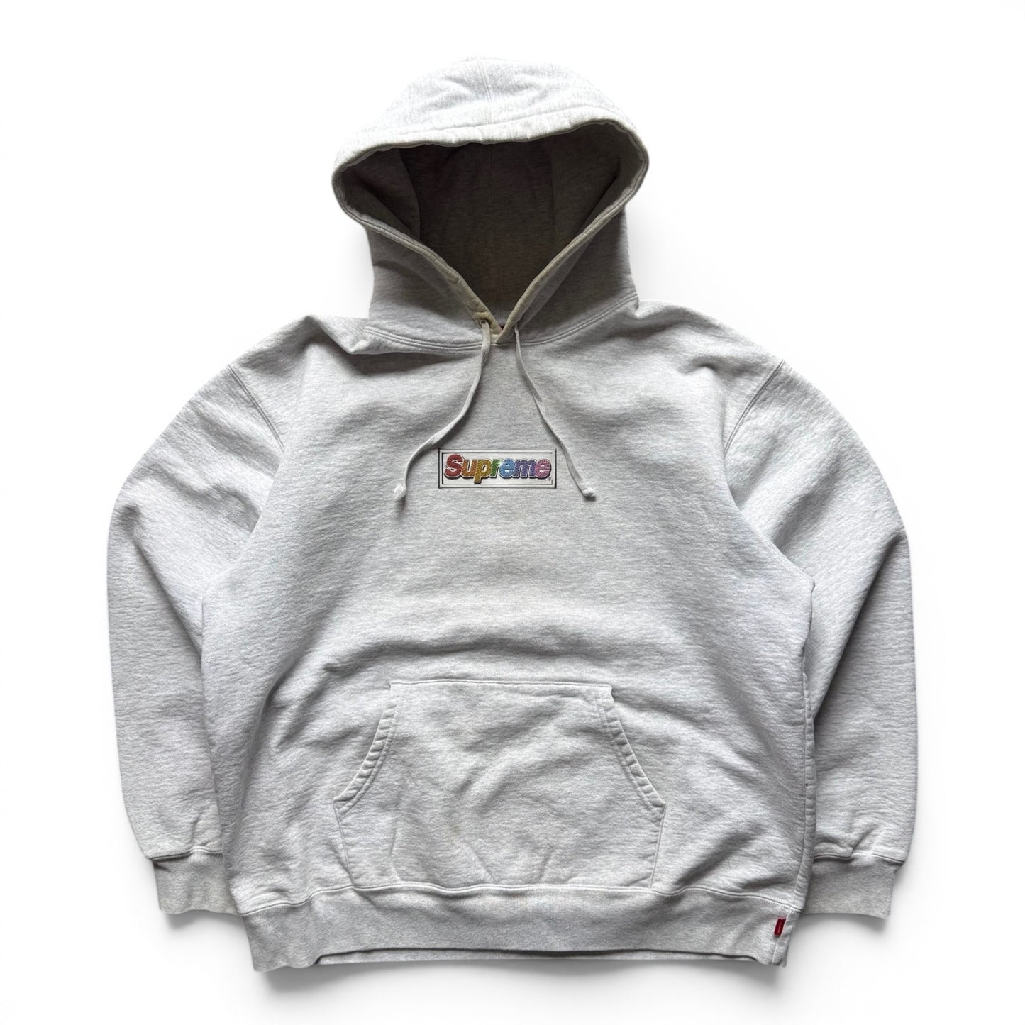 Supreme Bling Box Logo Hoodie Grey