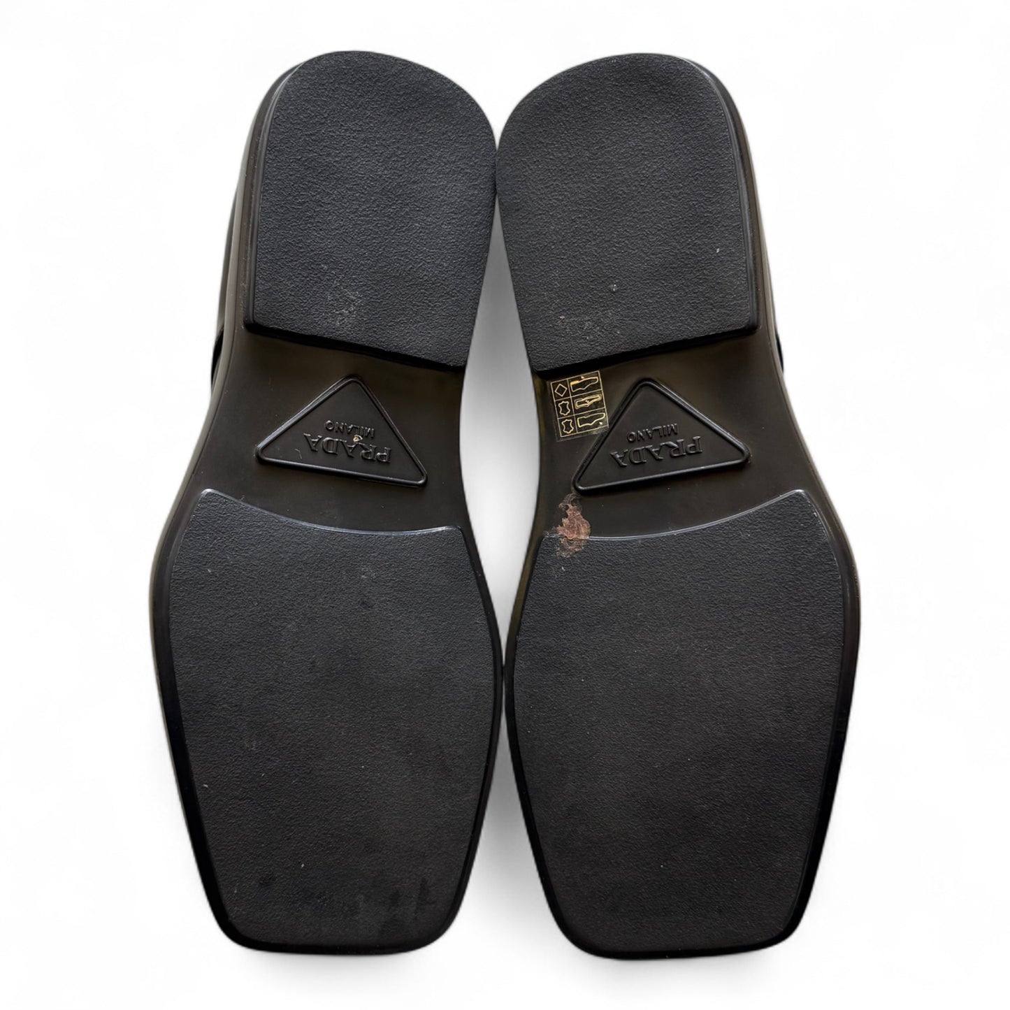 Prada Square Toe Leather Derby