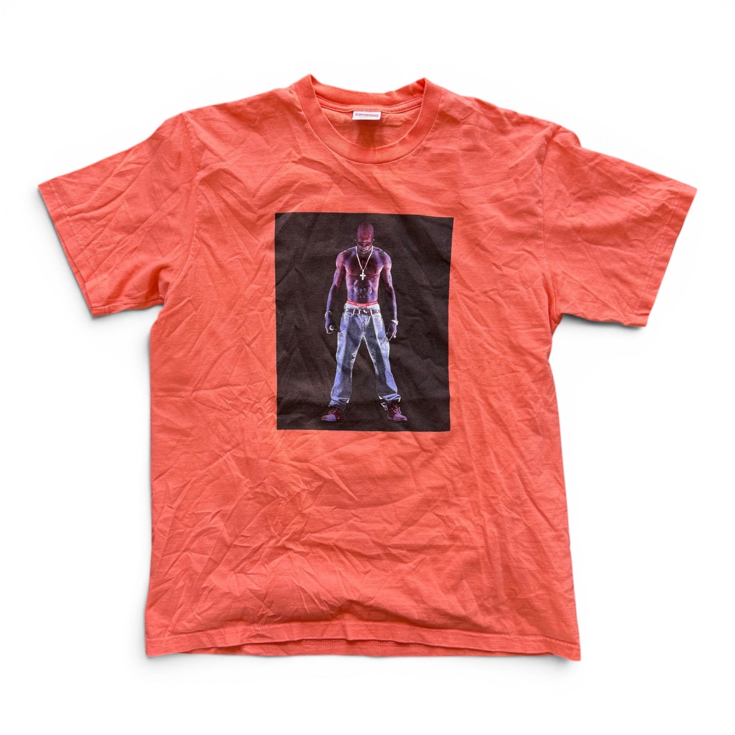 Supreme Tupac T-Shirt Neon Orange