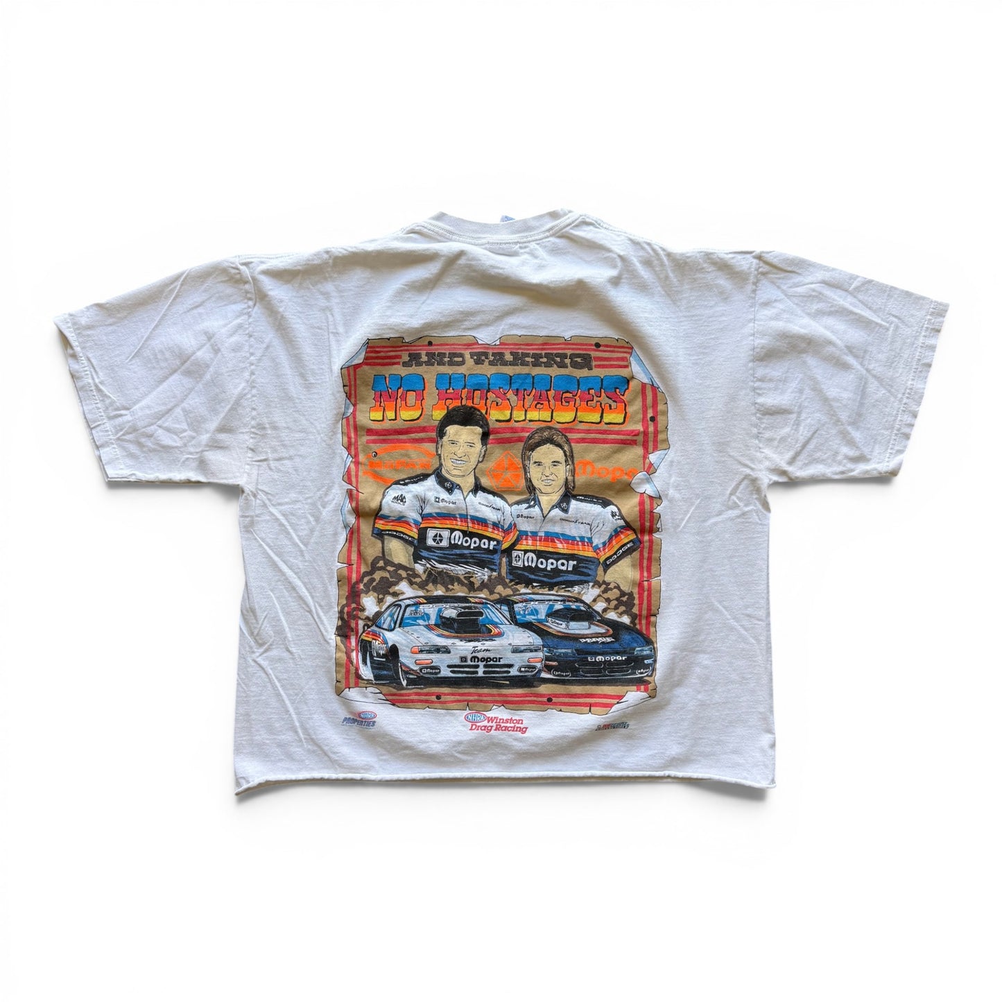 90's "Dodge Boys" Cropped T-Shirt