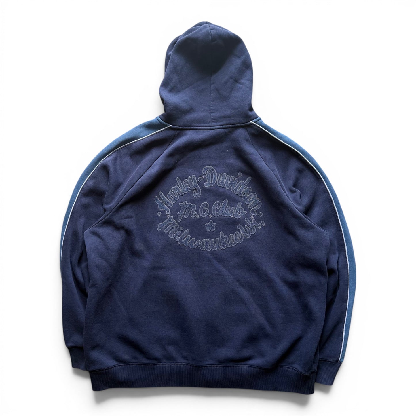 Harley Davidson Zip-Up Hoodie Navy