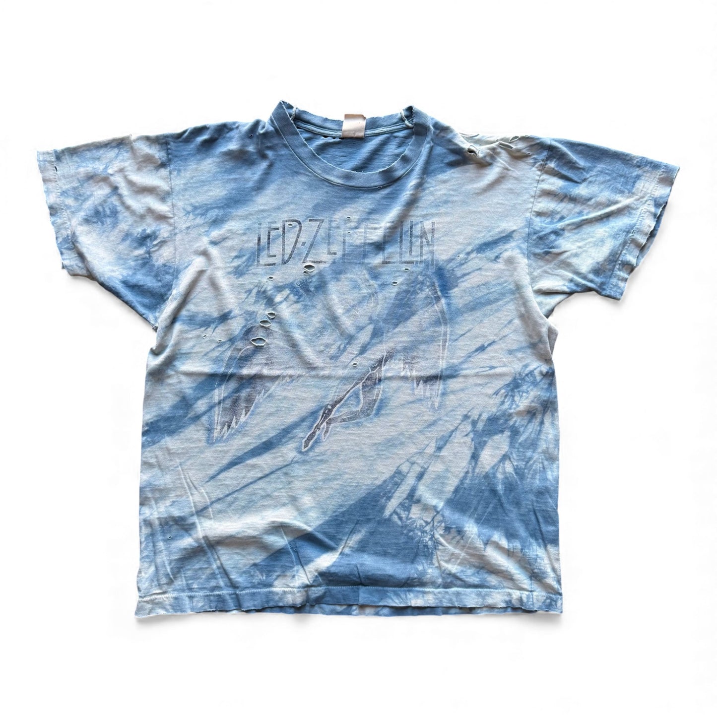 90's Led Zeppelin Thrashed Tie-Dye T-Shirt