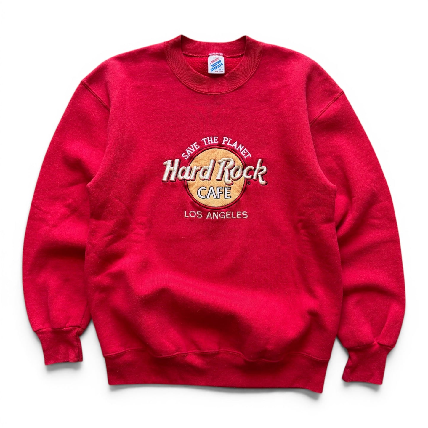 90's Hard Rock Los Angeles Crewneck Red