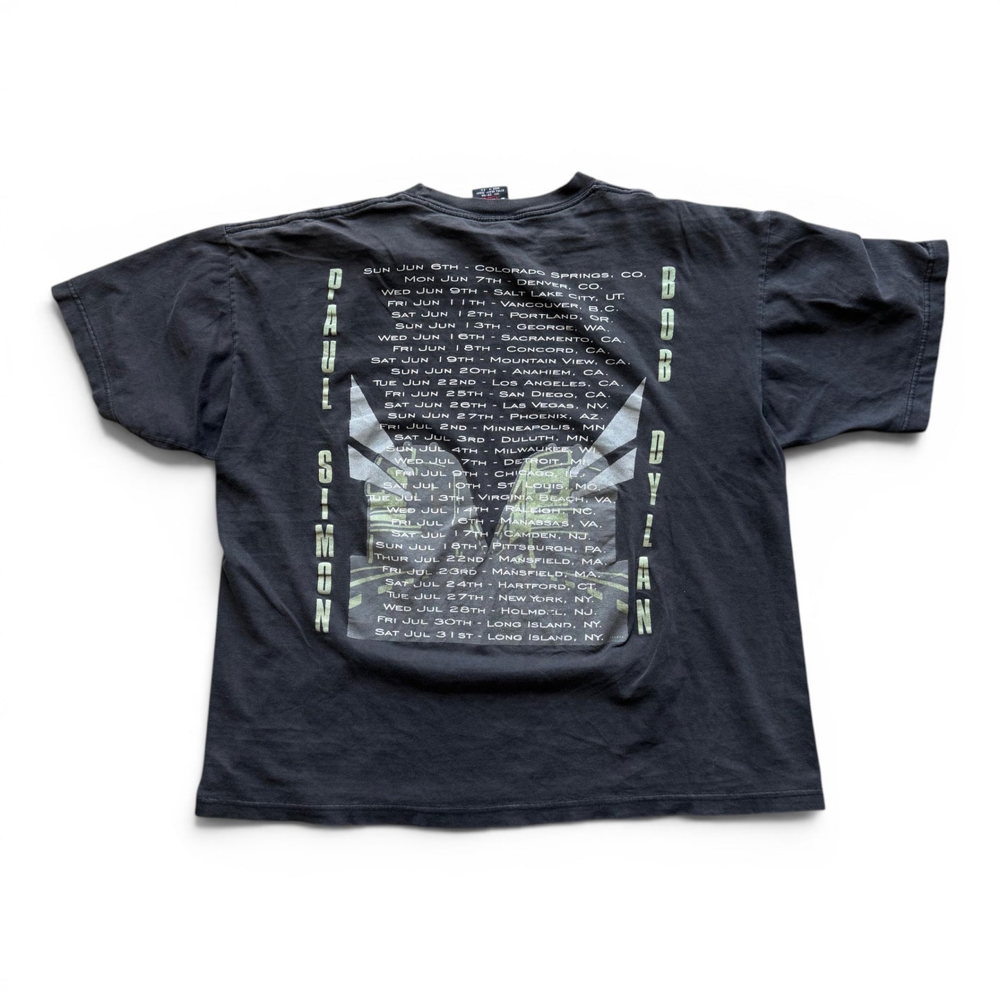 90's Paul Simon & Bob Dylan Concert T-Shirt