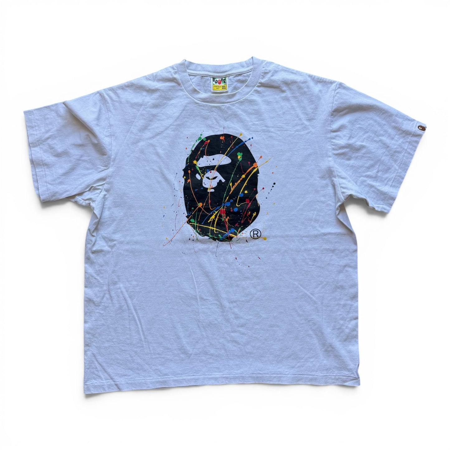 A Bathing Ape Bape Head T-Shirt Paint Splatter