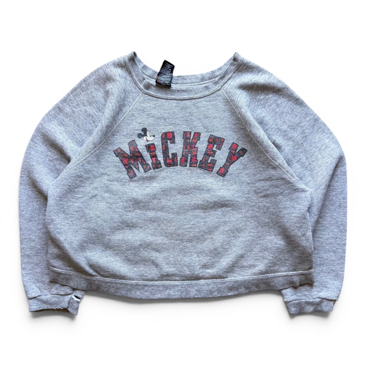 90's Disney Mickey Cropped Women's Crewneck