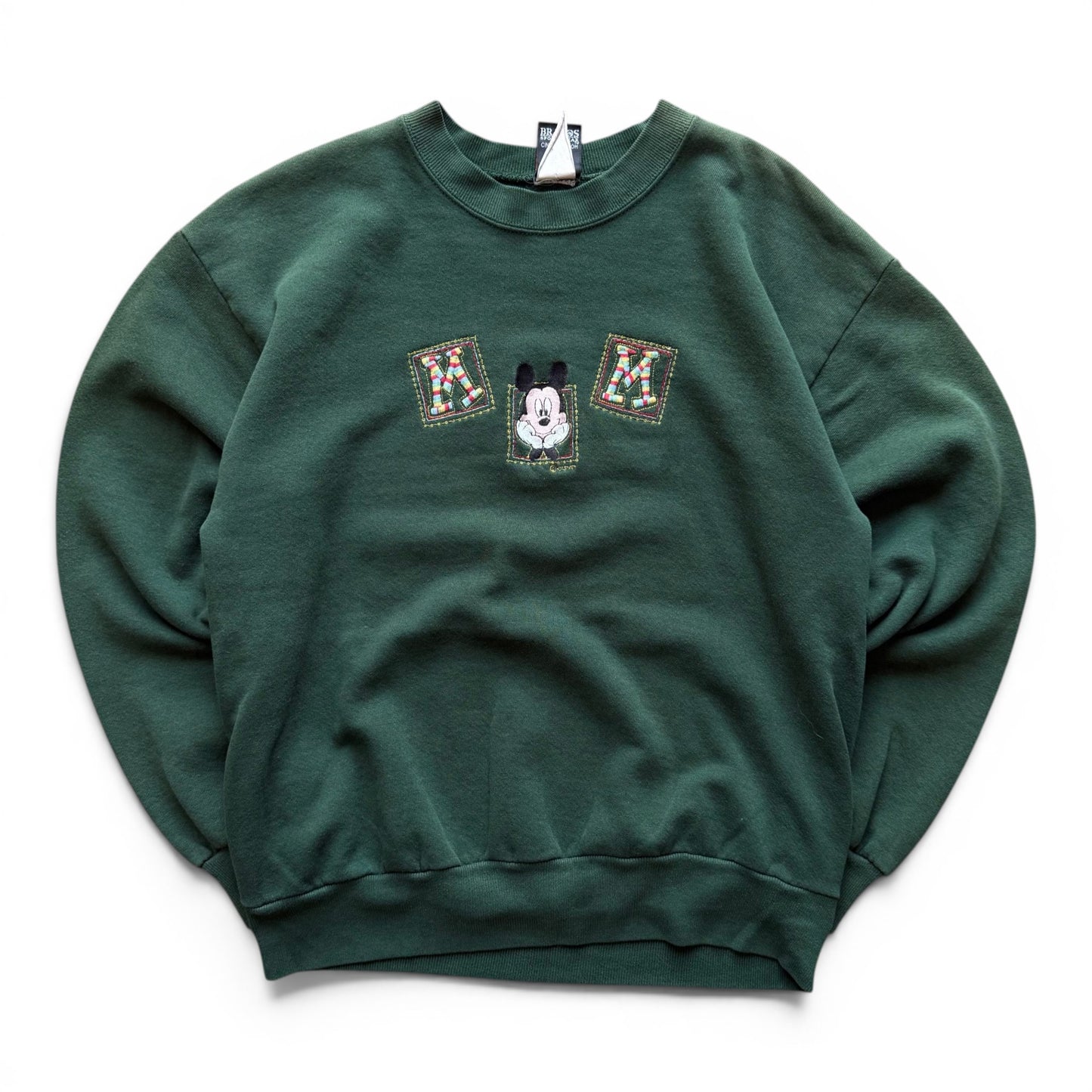 90's Disney Mickey Crewneck Green