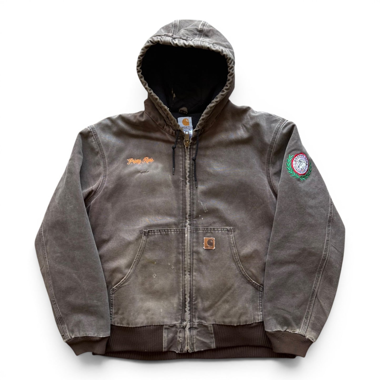 Vintage Carhartt Hooded Jacket Brown