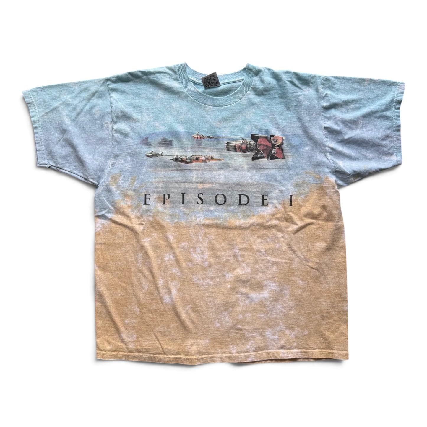 1999 Star Wars Episode 1 Liquid Blue T-shirt