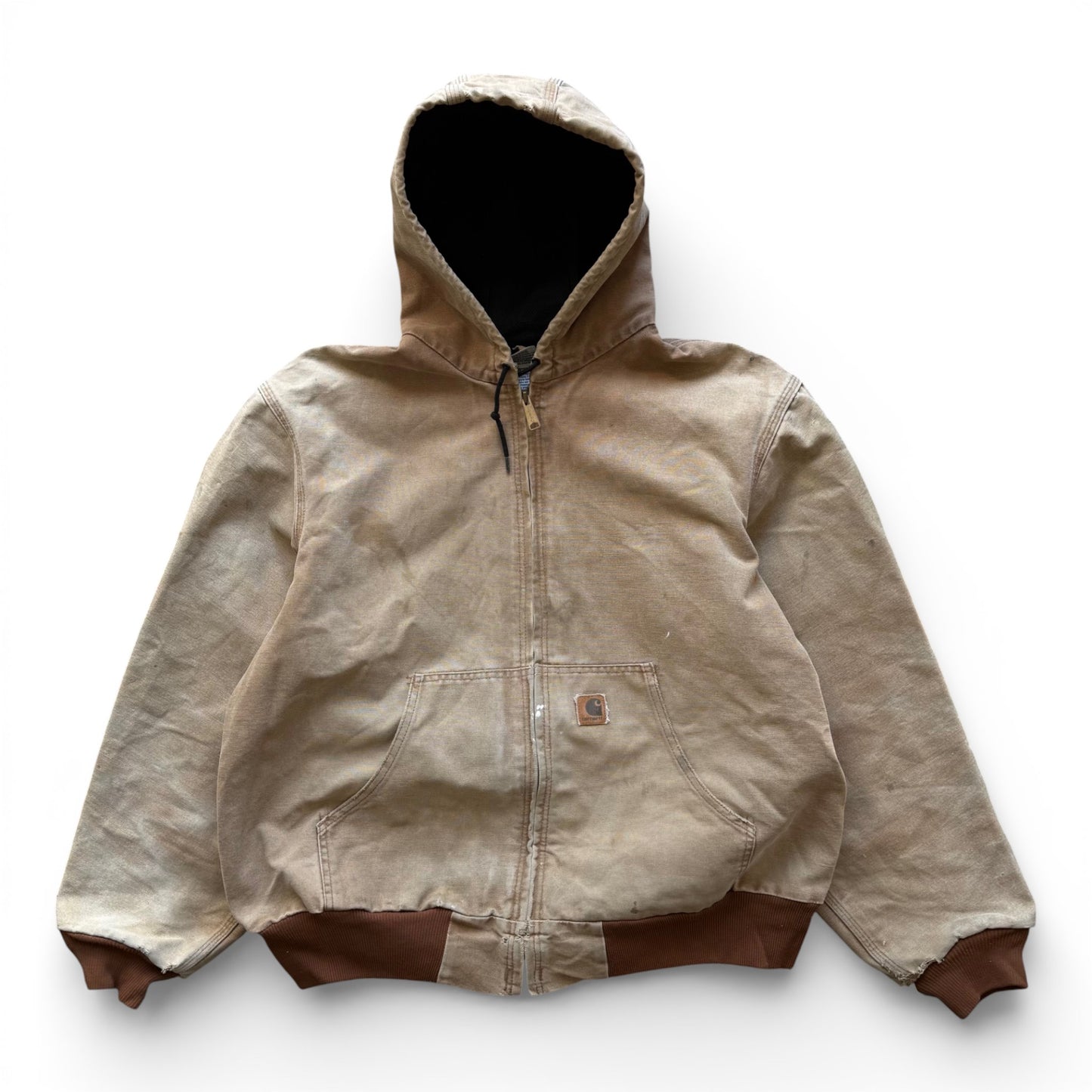 90's Carhartt Hooded Jacket Tan