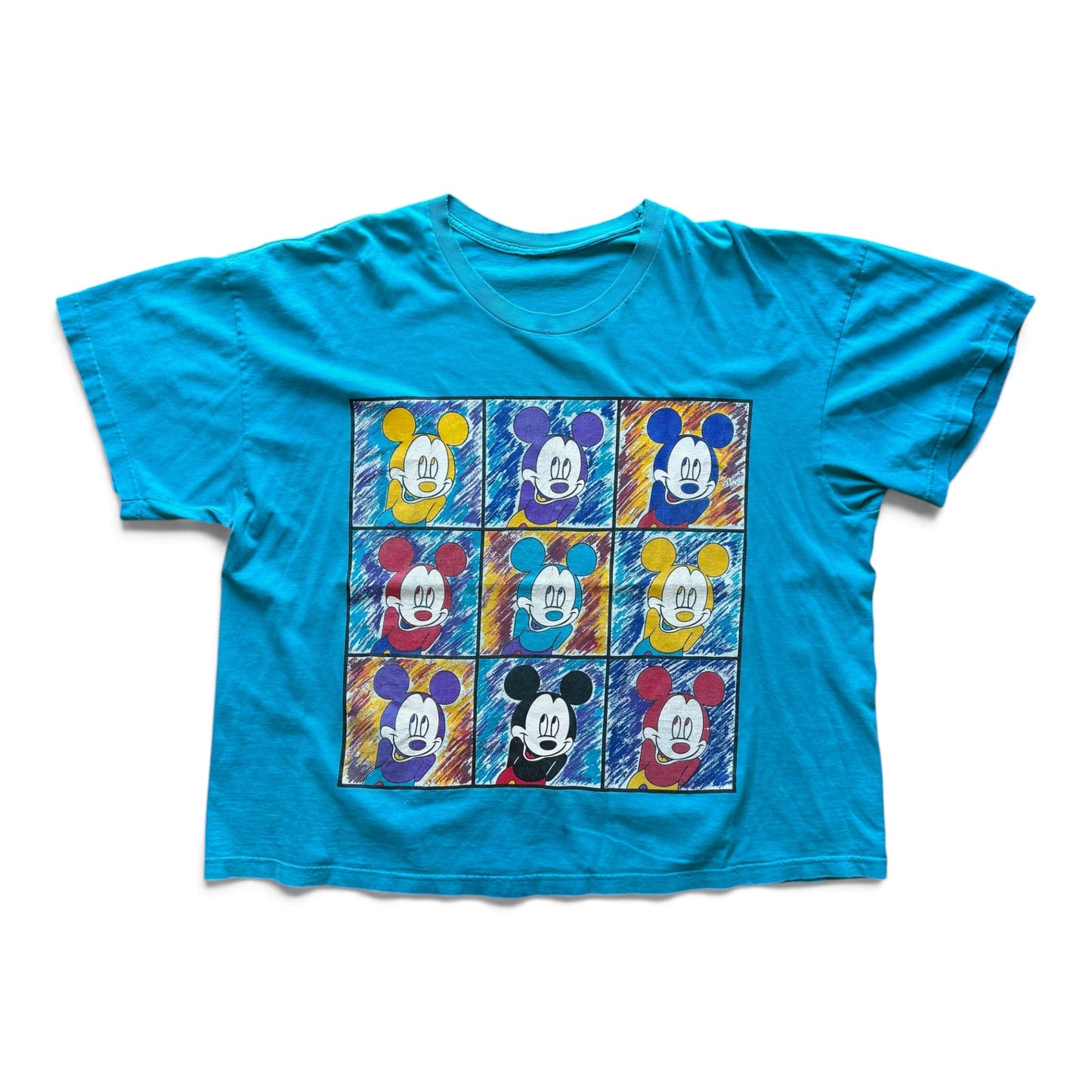 90s Mickey Mouse T-shirt Turquoise