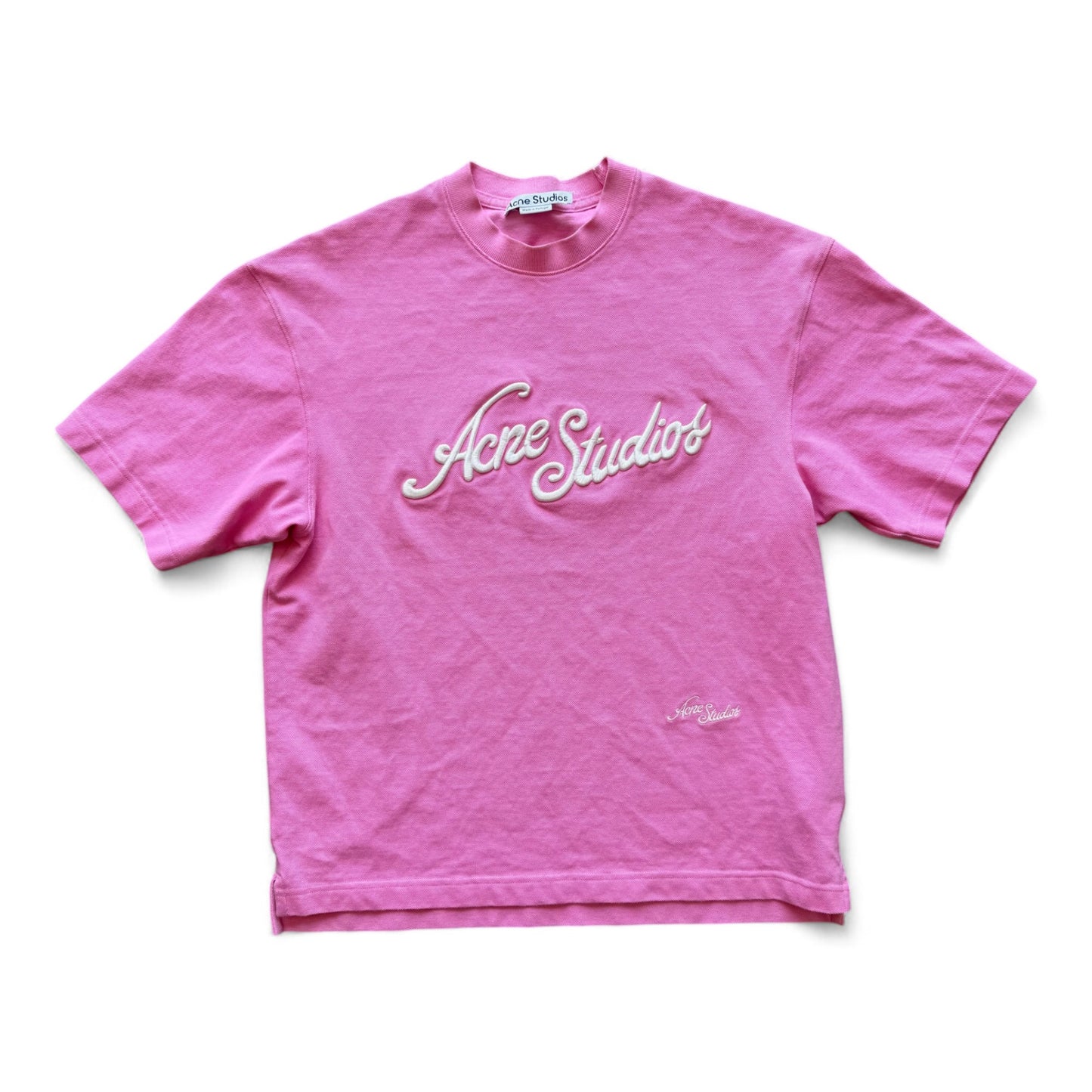 Acne Studios Logo T-Shirt Pink