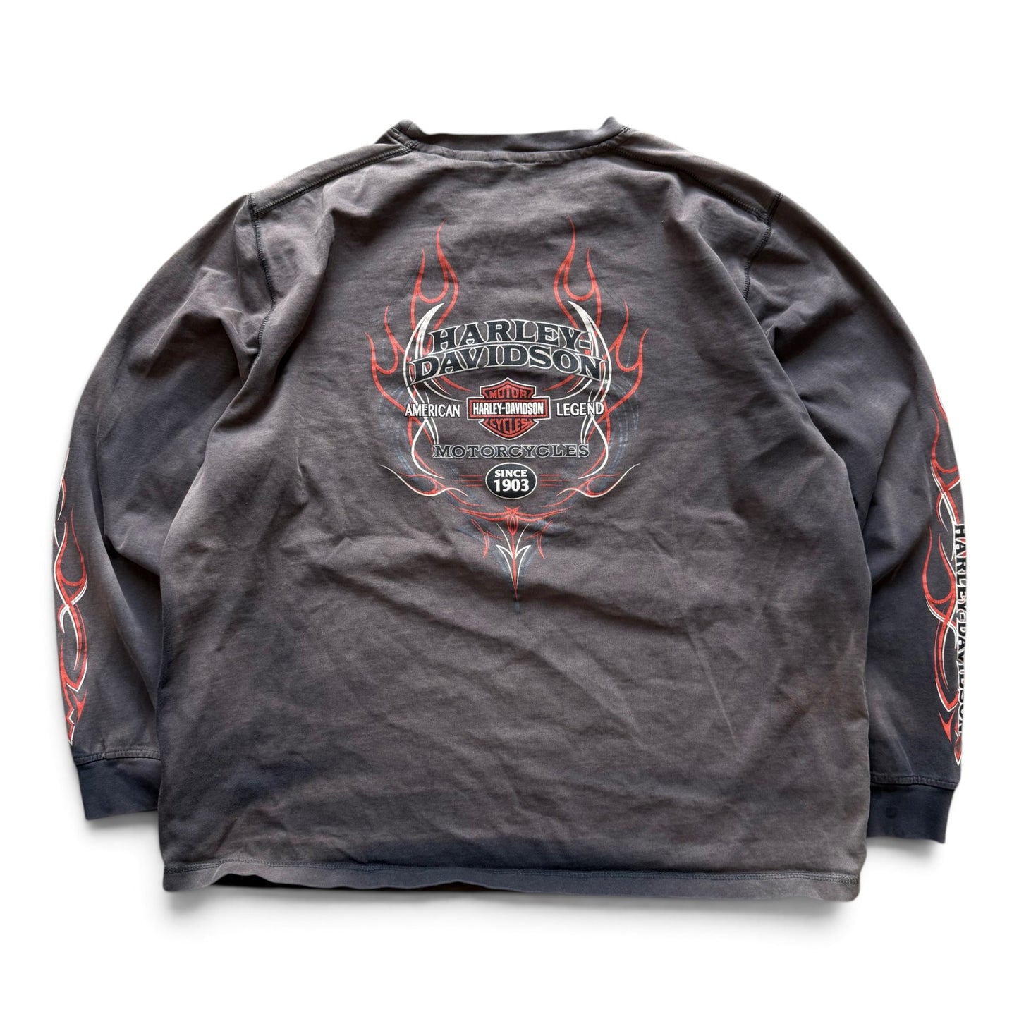 00s Harley Davidson "American Legend" Faded Out L/S