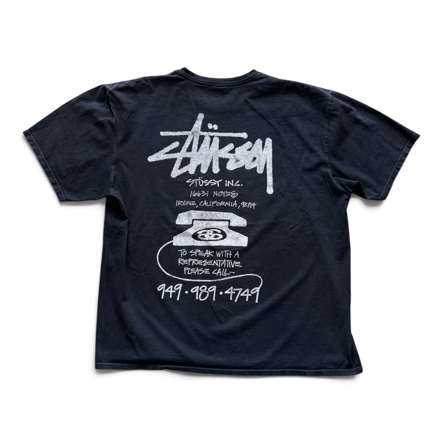 Stussy Irvine CA T-Shirt Black