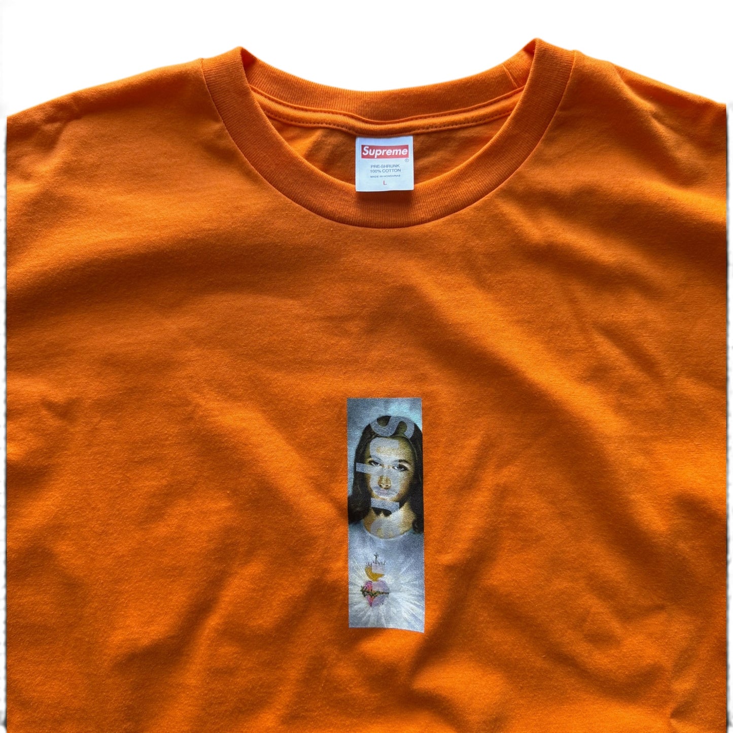 Supreme Prayer Box Logo T-Shirt Orange