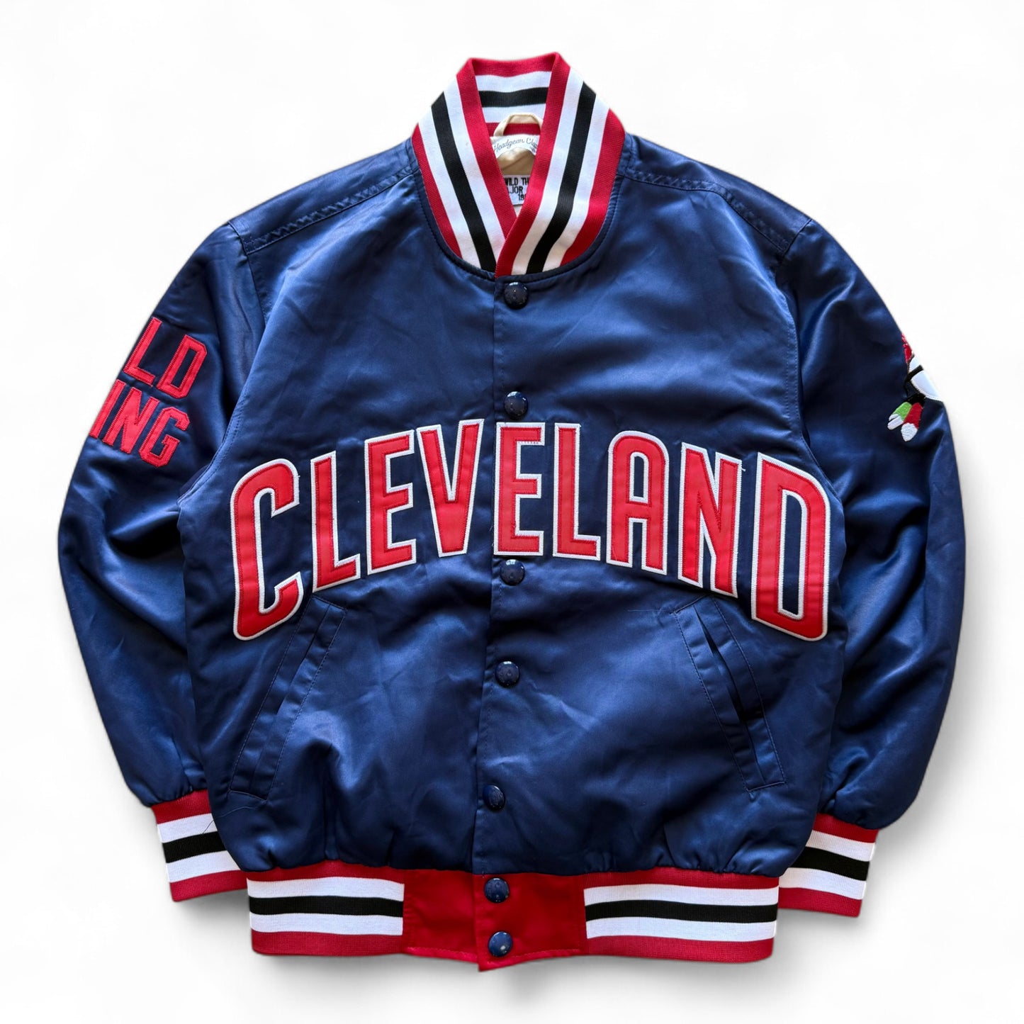 Major League Cleveland Indians "Wild Thing" Satin Jacket