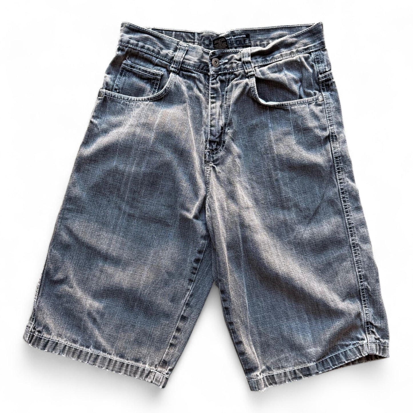 00's Southpole Black Denim Shorts