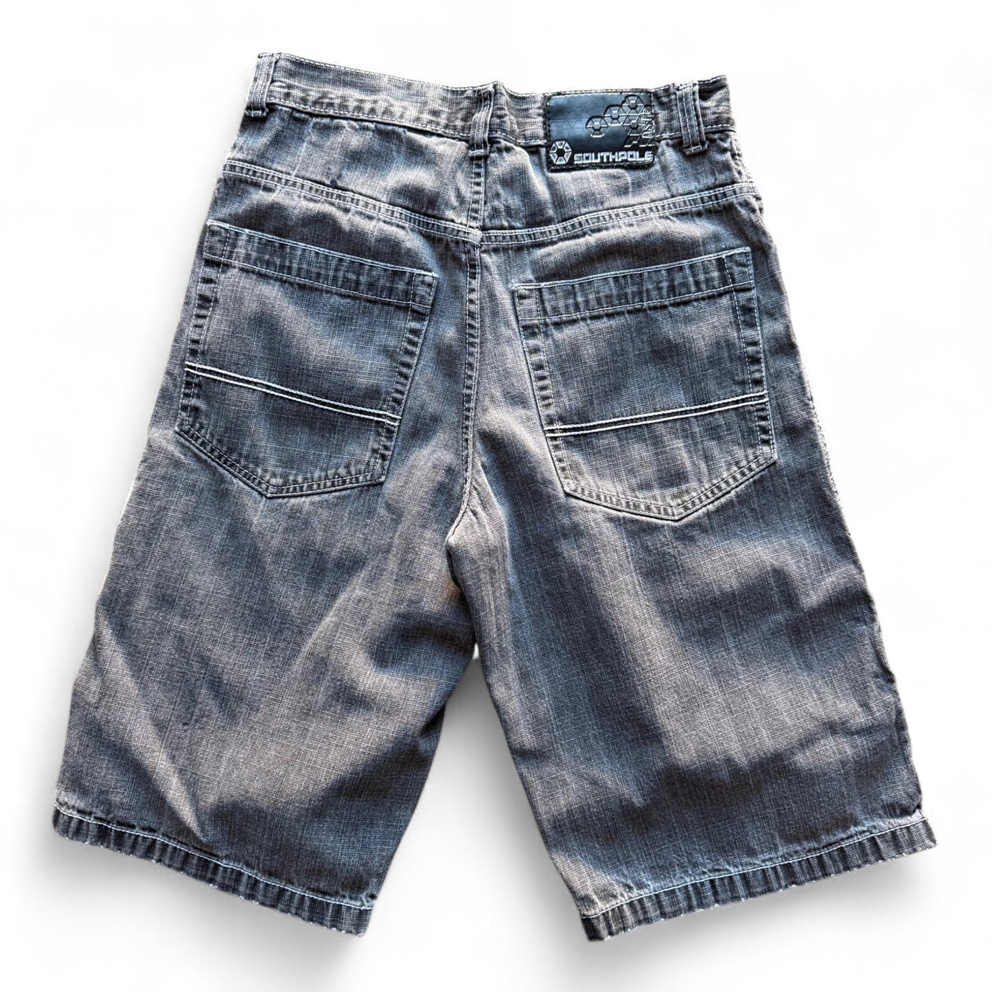 00's Southpole Black Denim Shorts