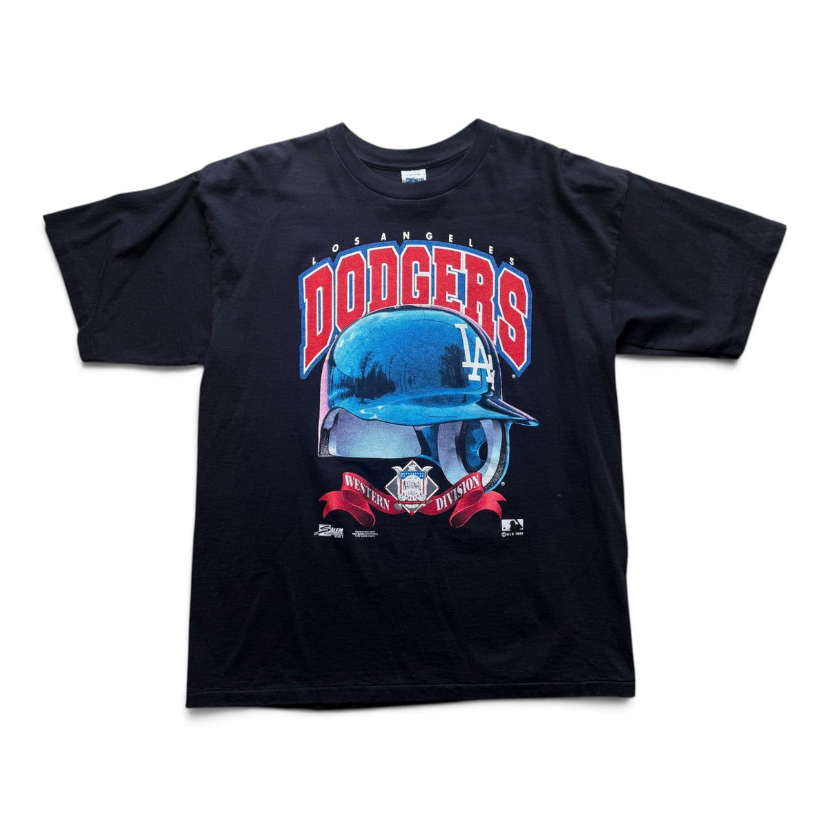 1992 Los Angeles Dodgers Helmet T-Shirt