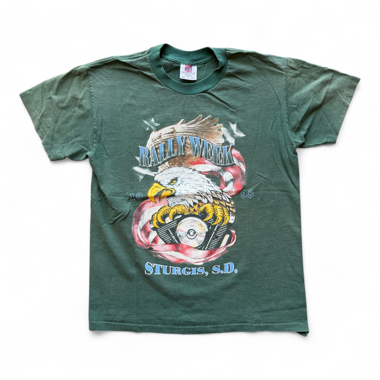 90's Rally Week Sturgis T-Shirt Green