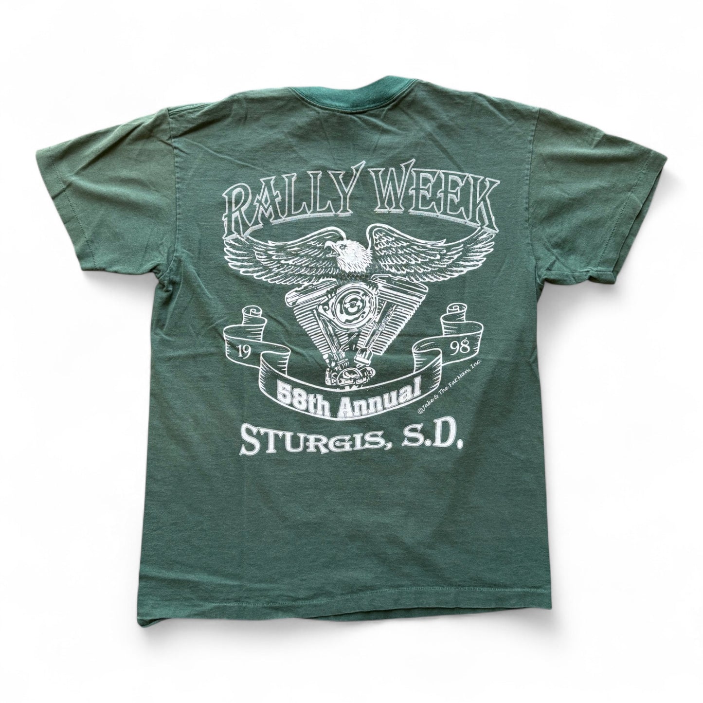 90's Rally Week Sturgis T-Shirt Green