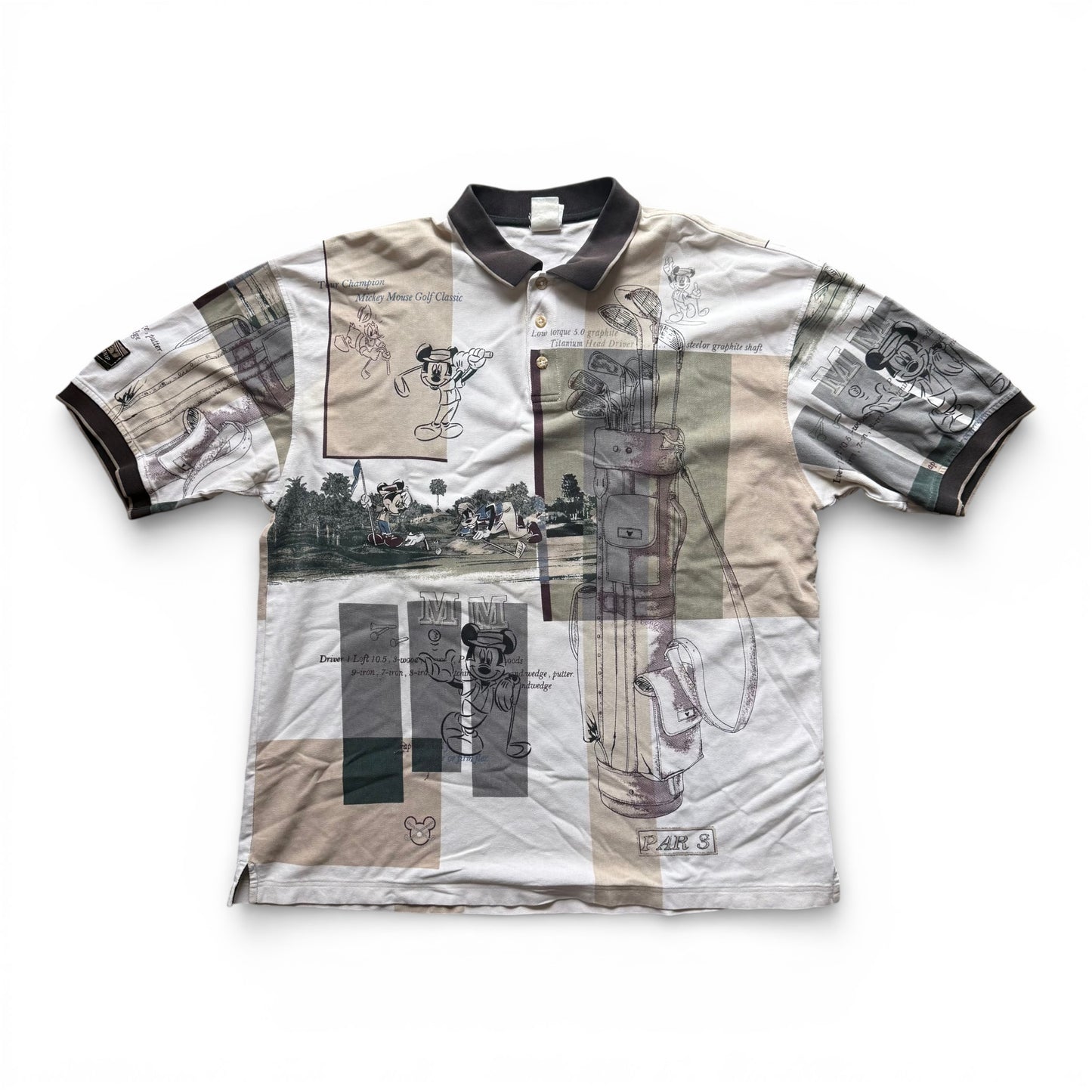 90s Disney Mickey Mouse Golf Button Up
