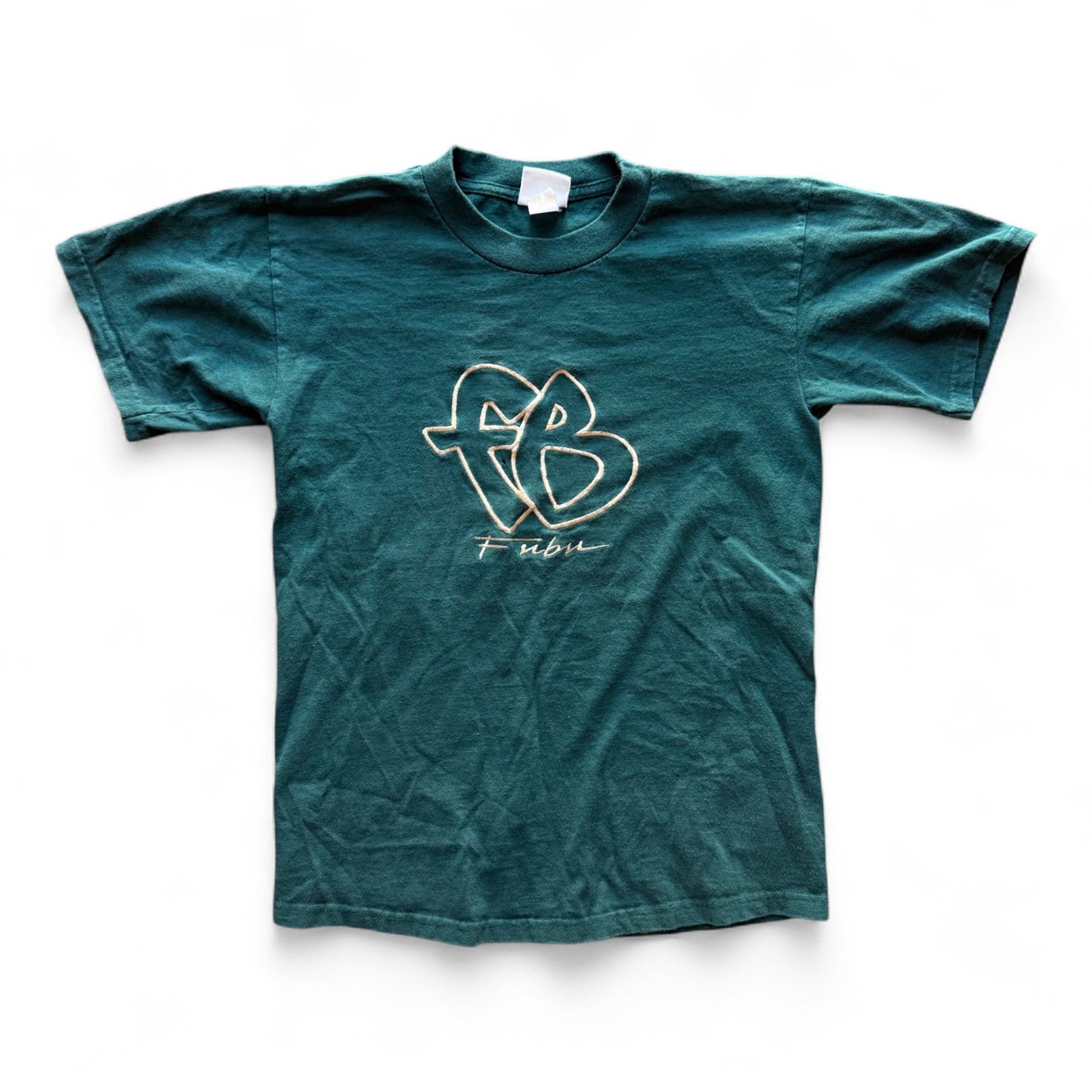 90's Fubu Embroidered T-Shirt Green