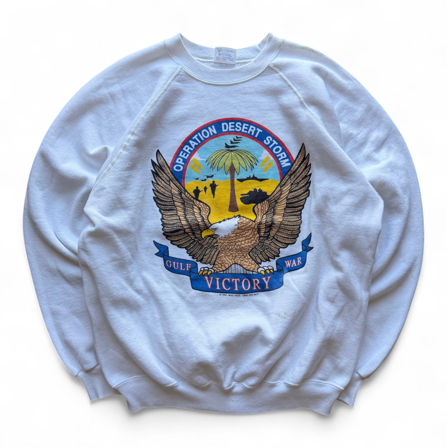 90's Operation Desert Storm Crewneck White