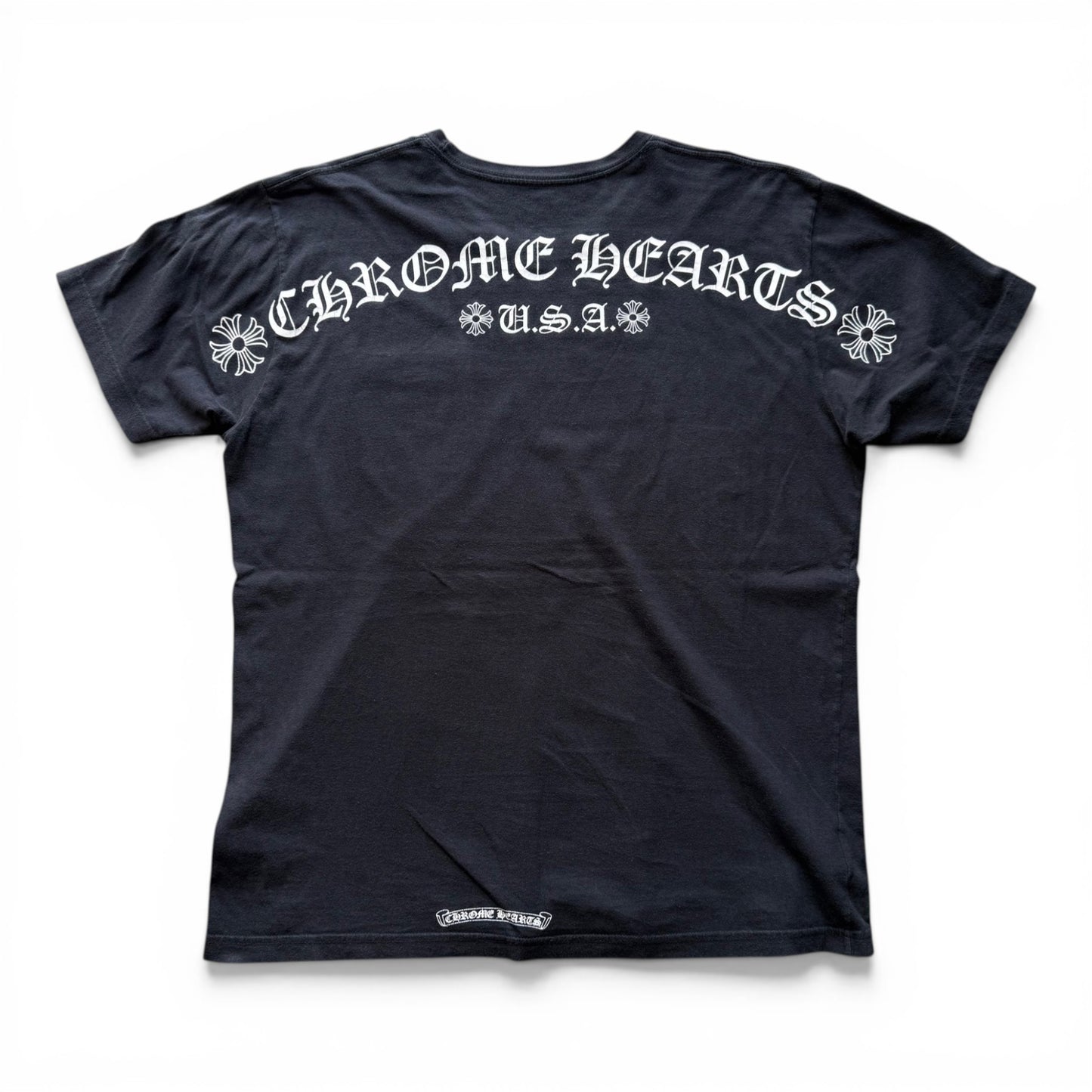 2000's Chrome Hearts Scroll Pocket T-Shirt