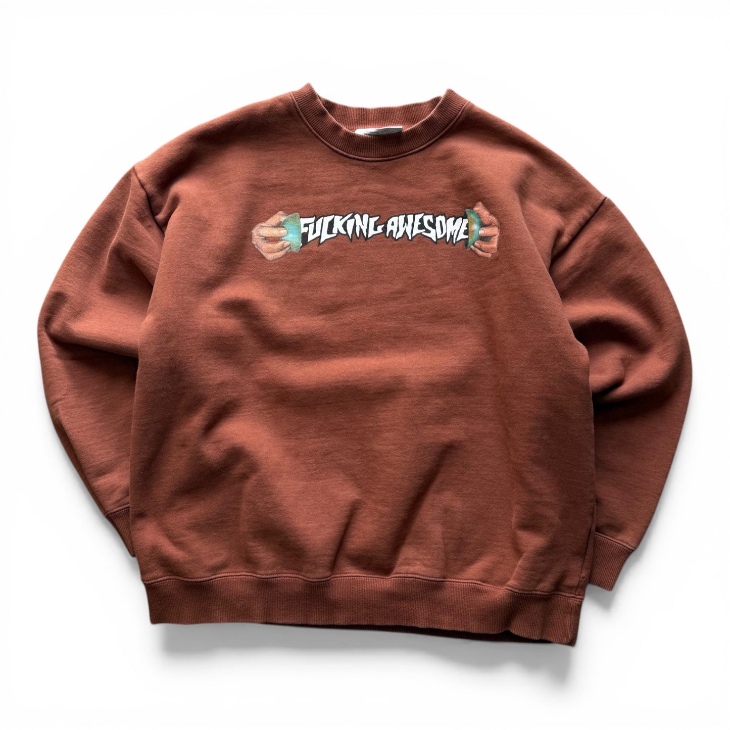 Fucking Awesome Crewneck Brown