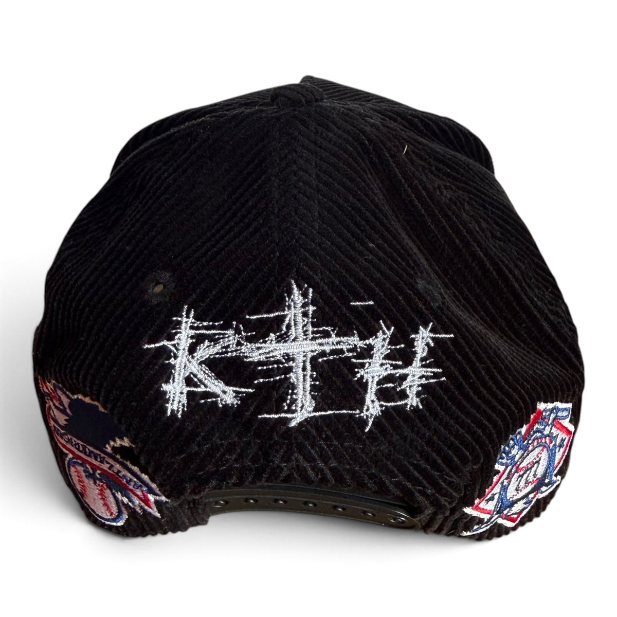 KTH Corduroy Black World Series Snapback Hat