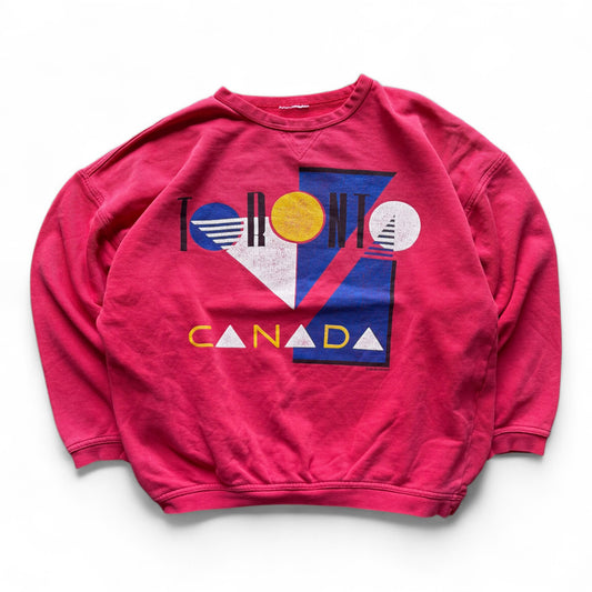 90's Toronto Canada Crewneck Red