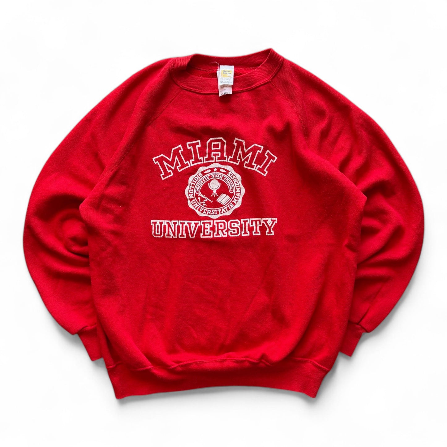 80's Miami University Crewneck Red