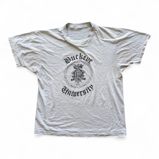 80's Buckeye University T-Shirt Grey