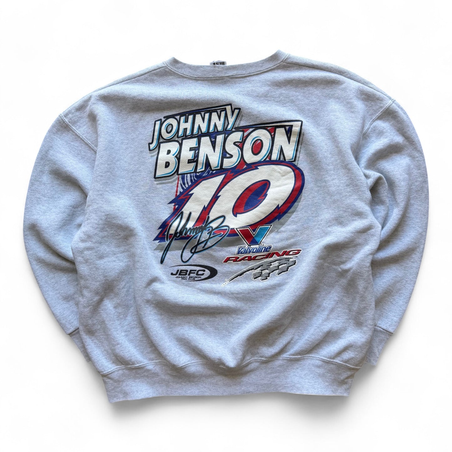 00's Johnny Benson Nascar Crewneck Grey