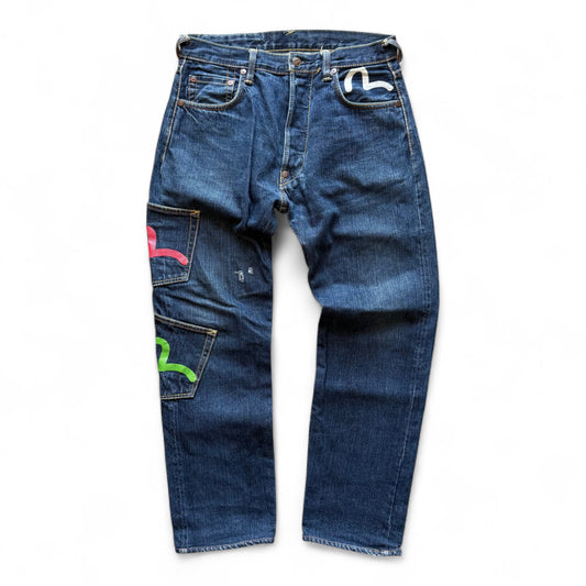 Evisu Multi Pocket Selvedge Denim Jeans